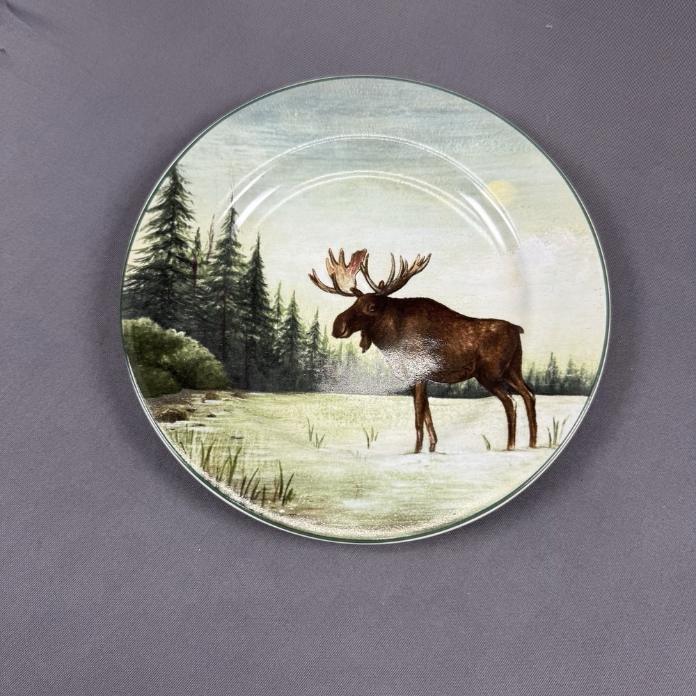 Moose‎ dessert plate 8" Sakura